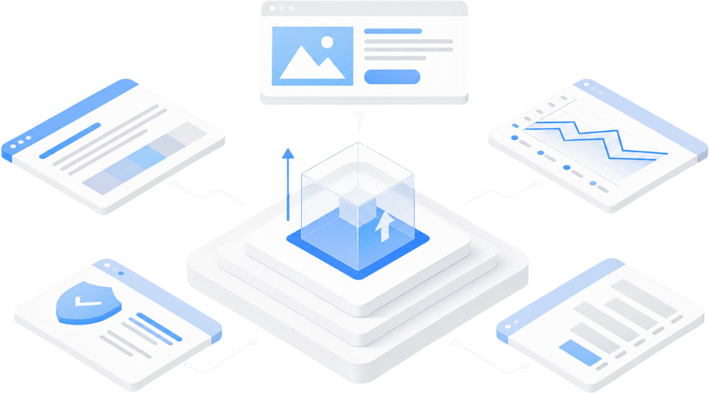 Analytics dashboard illustrating AI transformation strategy